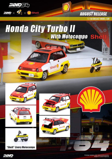 Inno64 1:64 Honda City Turbo II Shell With Motocompo