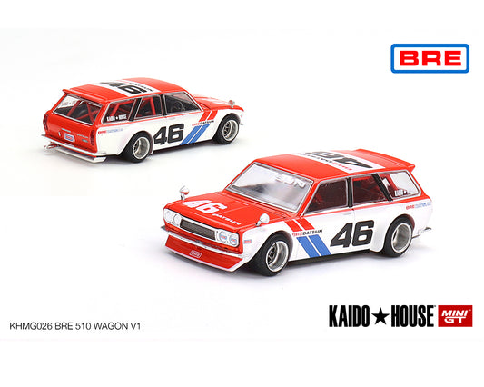 MiniGT x Kaido House 1:64 Datsun 510 Wagon BRE Version 1 (Red) Limited Edition