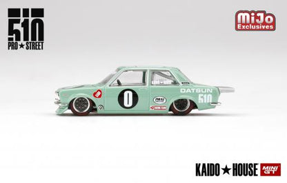 MiniGT x Kaido House 1:64 Nissan Datsun 510 Pro Street Light Green MiJo Exclusive