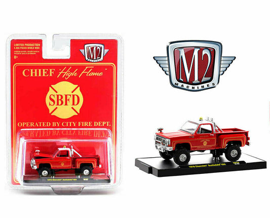 M2 Machines Chief "High Flame" 1976 Chevrolet Scottsdale 4x4