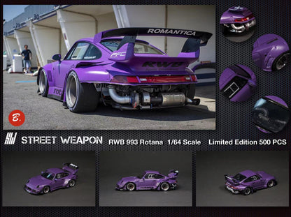 Street Weapon 1:64 Purple RWB 993 Rotana - 2 Styles