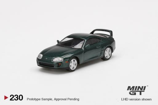 MiniGT Toyota Supra (JZA80) Dark Green Pearl Metallic MiJo Exclusive #230