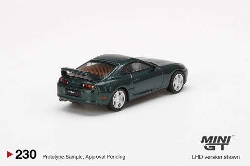 MiniGT Toyota Supra (JZA80) Dark Green Pearl Metallic MiJo Exclusive #230