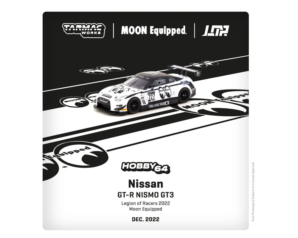 Tarmac Works 1:64 Nissan GT-R NISMO GT3 Legion of Racers 2022 Moon Equipped - Hobby64