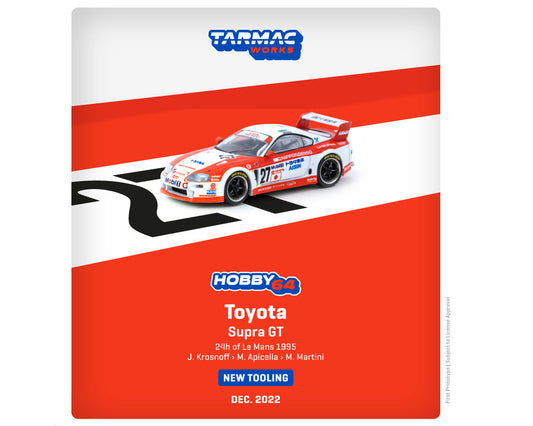Tarmac Works 1:64 Hobby64 Toyota Supra GT 24h of Le Mans 1995 J Krosnoff / M Apicella / M Martini