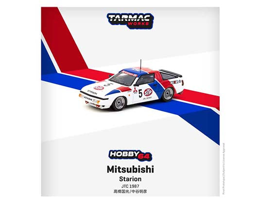 Tarmac Works 1:64 Mitsubishi Starion #5 STP JTC 1987