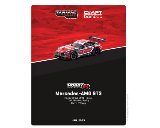 Tarmac Works 1:64 “Mercedes-AMG GT3 Macau GT Cup 2021 – Race 1 Craft-Bamboo Racing Darryl O’Young – Hobby64