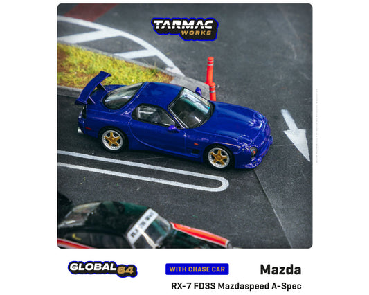 Tarmac Works 1:64 Mazda RX-7 FD3S Mazdaspeed A-Spec Innocent Blue Mica – Global64