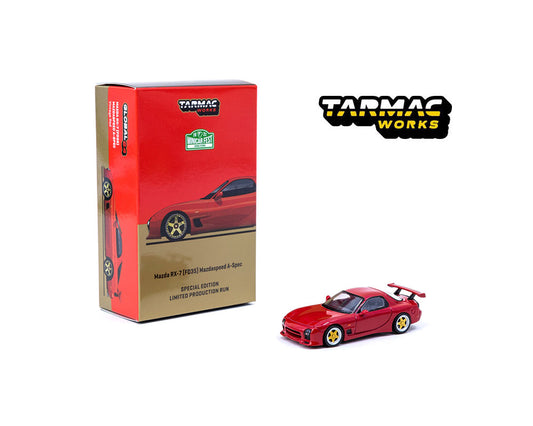 Tarmac Works 1:64 Mazda RX-7 (FD3S) Hong Kong Special Edition Red Global64
