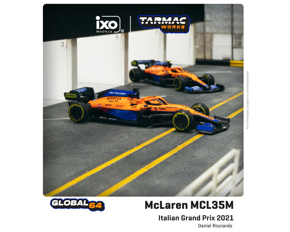 Tarmac Works 1:64 McLaren MCL35M Italian Grand Prix 2021 Winner Daniel Ricciardo