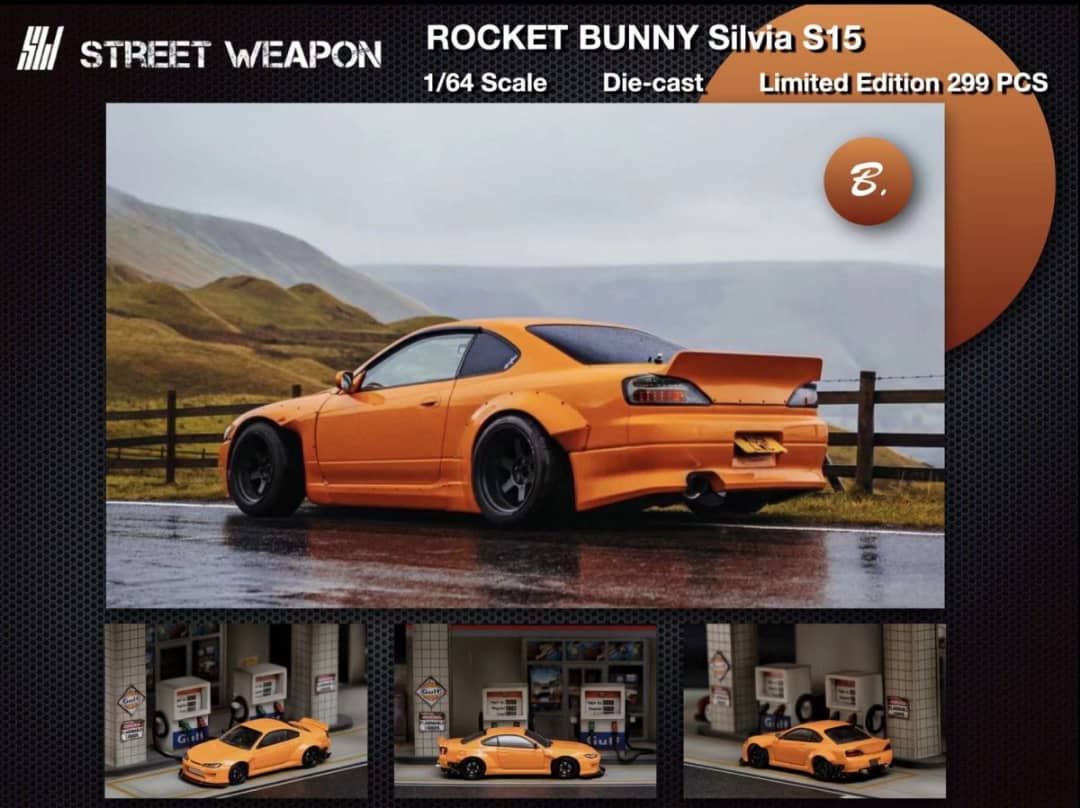 Street Weapon 1:64 Nissan Silvia S15 Pandem Rocket Bunny