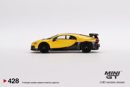 MiniGT 1:64 Bugatti Chiron Pur Sport Yellow MiJo Exclusive #428