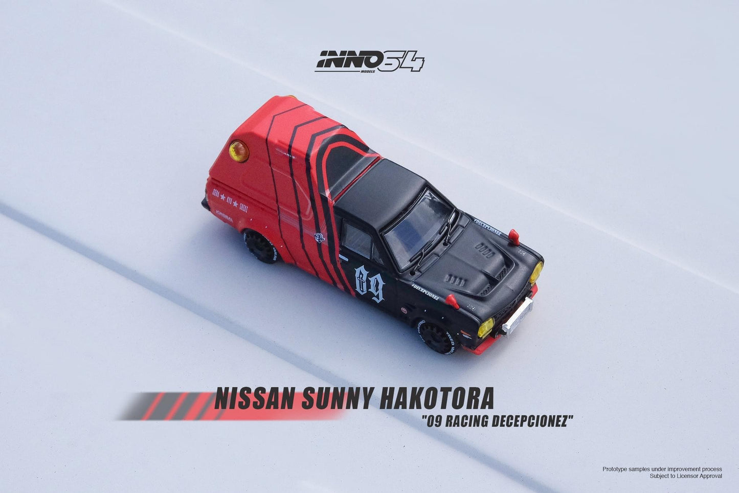 Inno64 X 09Racing 1:64 Nissan Sunny Hakatora 09 Racing Decepcionez
