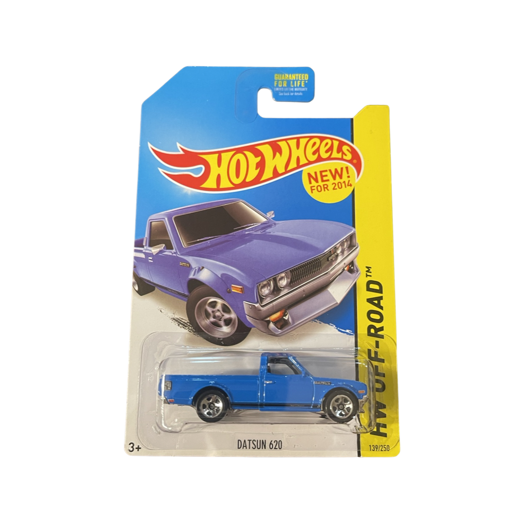 Hot Wheels 2014 Mainline Datsun 620 Blue K-Mart Exclusive