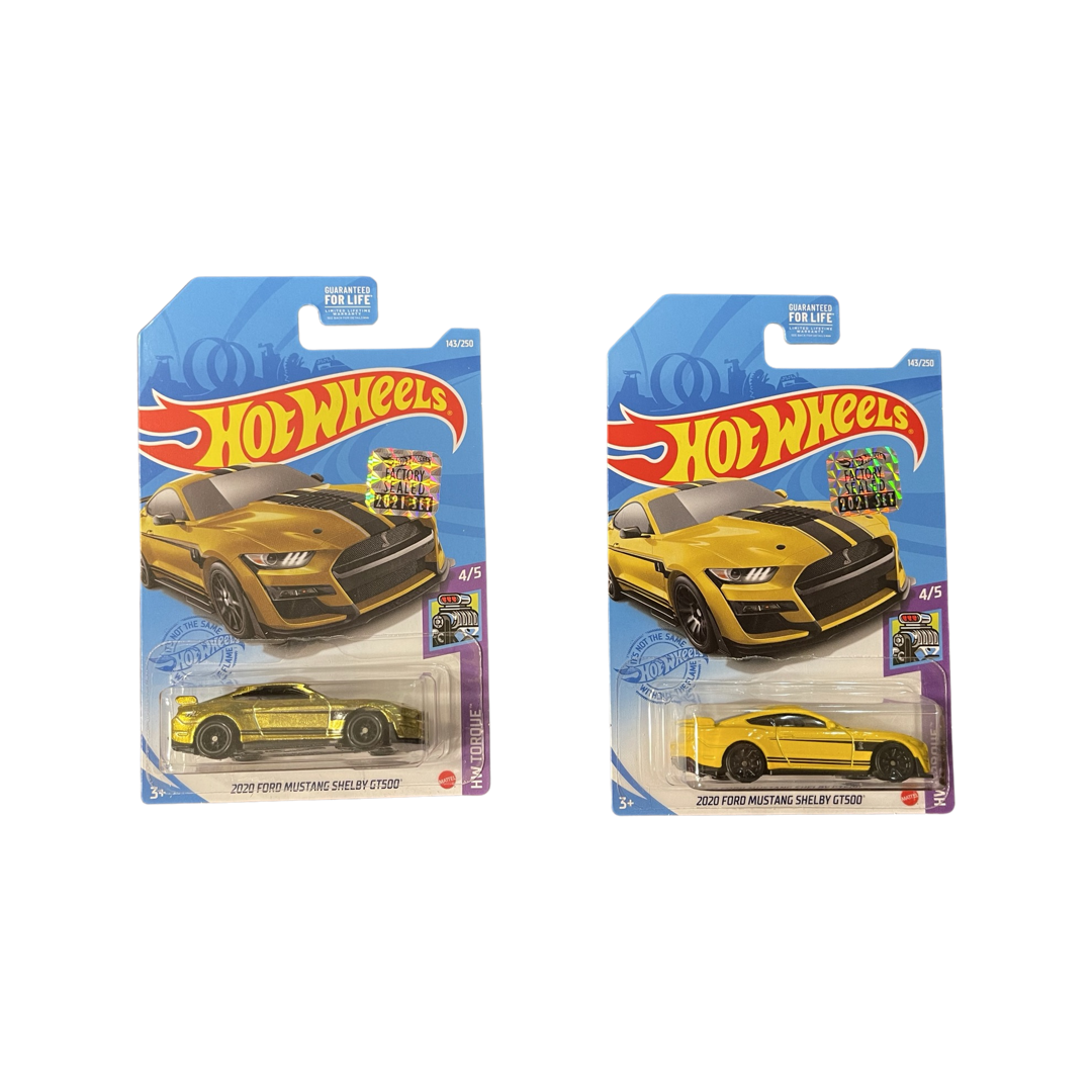 Hot Wheels 2021 Super Treasure Hunt ‘20 Ford Mustang Shelby GT500 Pair Factory Sealed