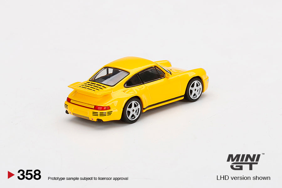 MiniGT 1:64 RUF CTR Anniversary Blossom Yellow MiJo Exclusive #358