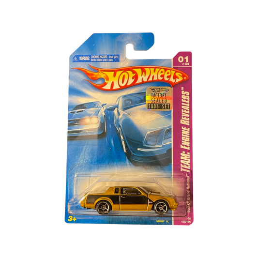 Hot Wheels 2008 Mainline Buick Grand National Gold Factory Sealed