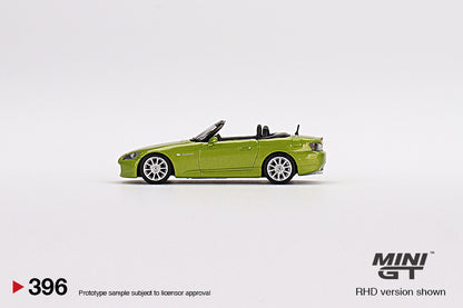 MiniGT 1:64 Honda S2000 (AP2) Lime Green Metallic MiJo Exclusive #396