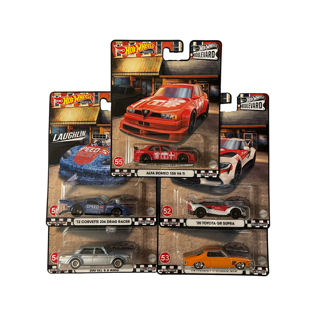 Hot Wheels 2022 Premium Boulevard Series *956L* Full Set Of 5