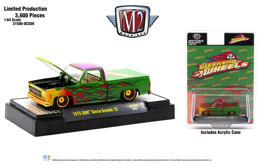 M2 Machines 1:64 Weekend of Wheels 2022 Exclusive Finale 1975 GMC Truck