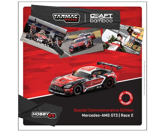 Tarmac Works 1:64 Mercedes AMG GT3 Macau GT Cup 2021 – Race 2 Winner Craft-Bamboo Racing Darryl O’Young