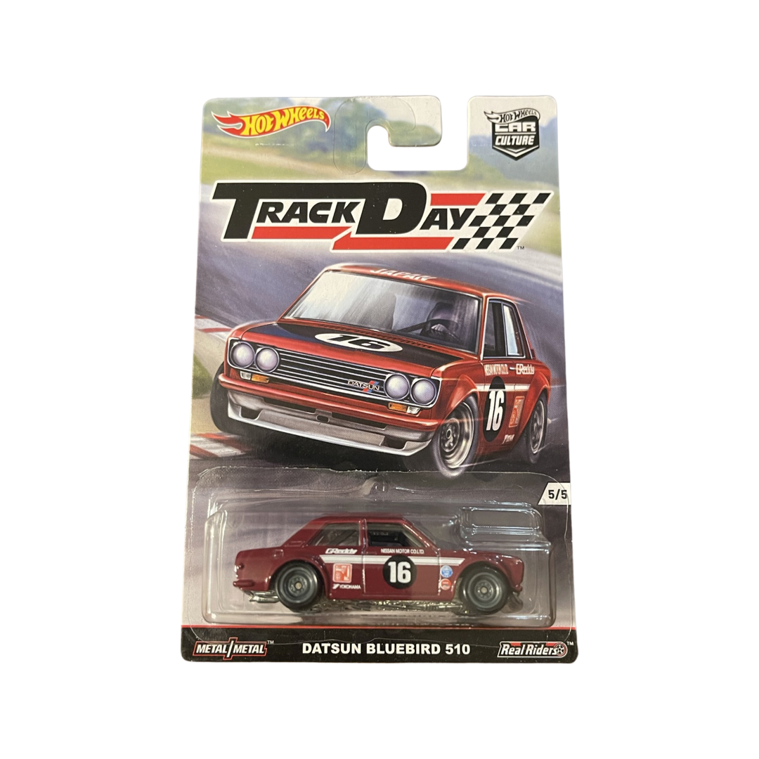 Hot Wheels 2016 Premium Car Culture Track Day Datsun Bluebird 510 Maroon