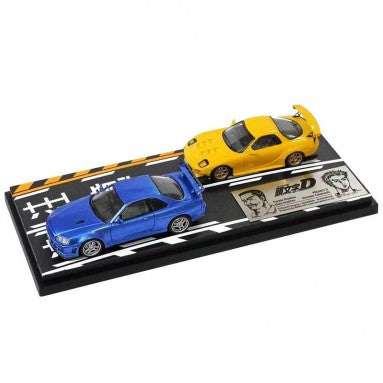 Modeler's64 Initial D Set Vol.8 Keisuke Takahashi Mazda RX7 FD3S VS Kozo Hoshino Nissan Skyline GTR BNR34