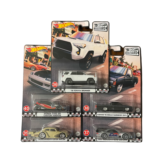 Hot Wheels 2022 Premium Boulevard Series *956H* Full Set Of 5