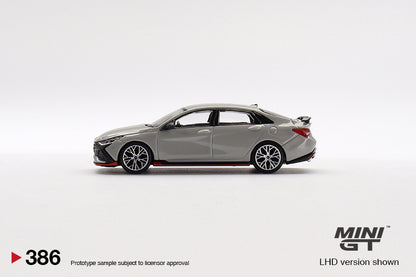 MiniGT 1:64 Hyundai Elantra N Cyber Grey Metallic MiJo Exclusive #386