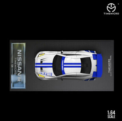 Time Micro 1:64 Tribute To Classics Nissan R35 GT-R Silver *With Figure*