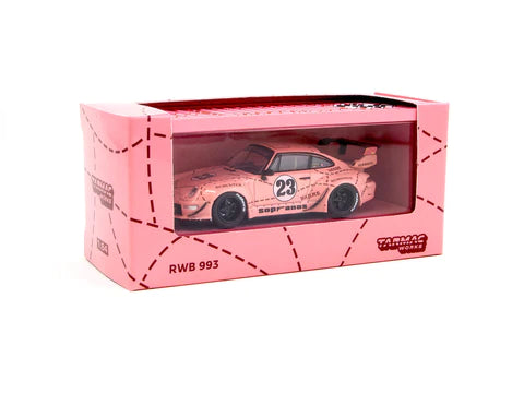 Tarmac Works 1:64 RWB 993 Sopranos “Pink Pig” With Container - Hobby64