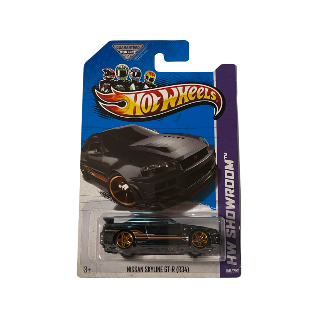 Hot Wheels 2013 Mainline Nissan Skyline GT-R R34 Black