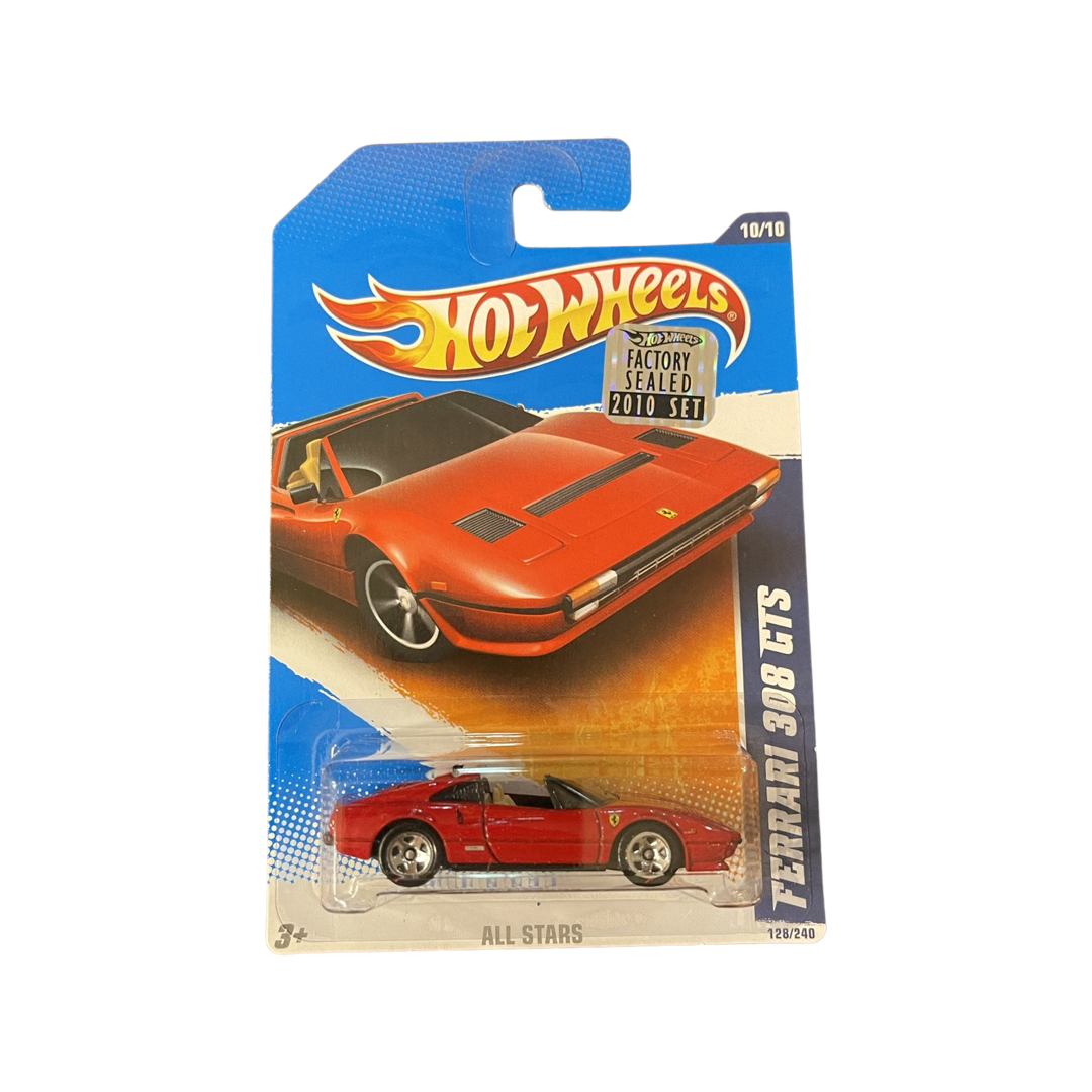 Hot Wheels 2010 Mainline Ferrari 308 GTS Red Factory Sealed