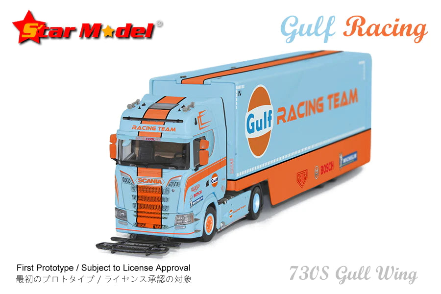 Star Model Kengfai 1:64 Scania 730S Gull Wing Transporter Gulf Limited 299pcs