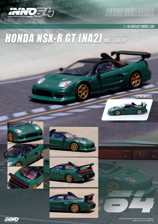 Inno64 1:64 Honda NSX-R (NA2) GT Matte Green