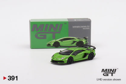 MiniGT 1:64 Lamborghini Aventador SVJ Verde Mantis MiJo Exclusive #391