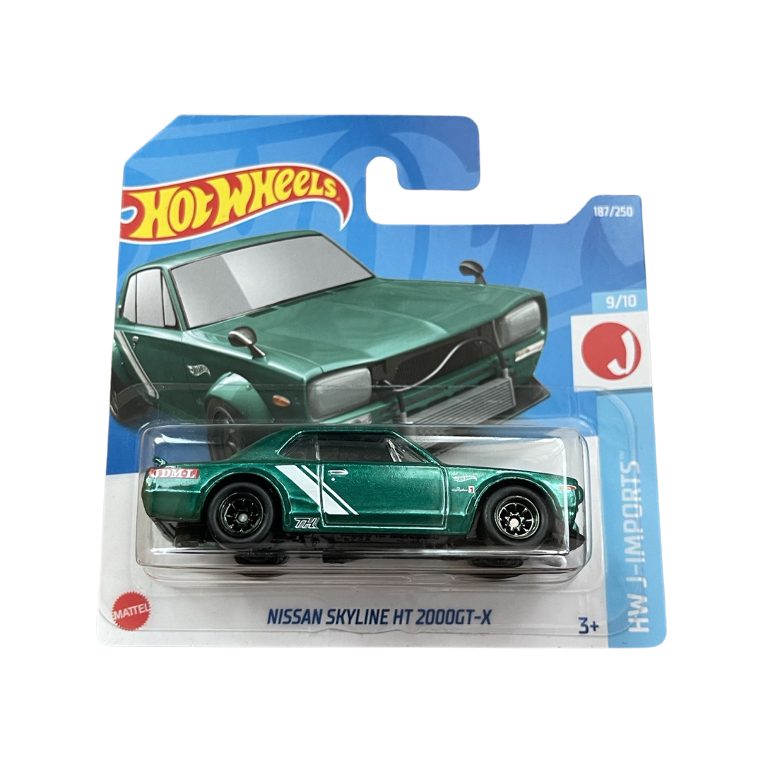 Hot Wheels 2022 Super Treasure Hunt Nissan Skyline HT 2000GT-X Green Short Card