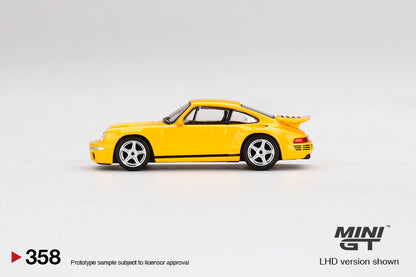 MiniGT 1:64 RUF CTR Anniversary Blossom Yellow MiJo Exclusive #358