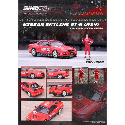 Inno64 1:64 Nissan Skyline GT-R R-Tune “X-Mas 2022” Special Edition