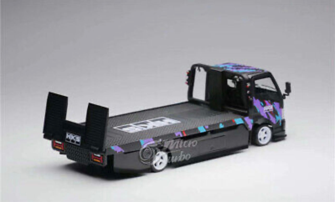 Peako X Micro Turbo 1:64 Custom Flatbed Tow HKS / Gulf Racing Limited