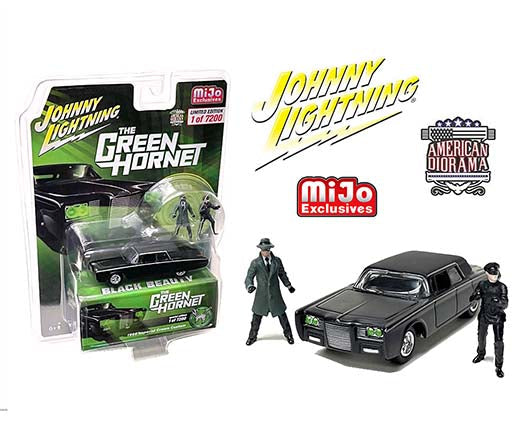 Johnny Lightning 1:64 Mijo Exclusive The Green Hornet Black Beauty W/ Figures Of Green Hornet & Kato