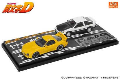 Modeler's64 Initial D Set Vol.10 4th Stage Keisuke Takahashi RX-7 (FD3S) & Wataru Akiyama Levin (AE86)