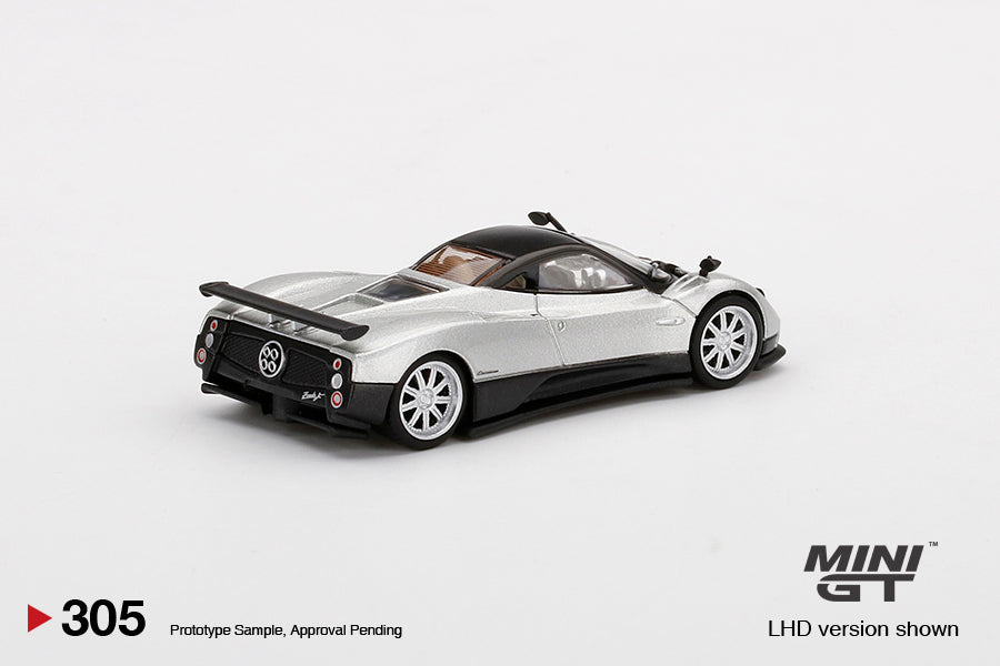 MiniGT Pagani Zonda F Silver MiJo Exclusive #305