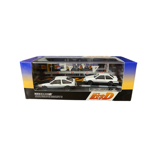 Modeler's64 Initial D Set Vol.1 Takumi Fujiwara Toyota Trueno AE86 vs Shinji Inui Trueno 2Dr AE86