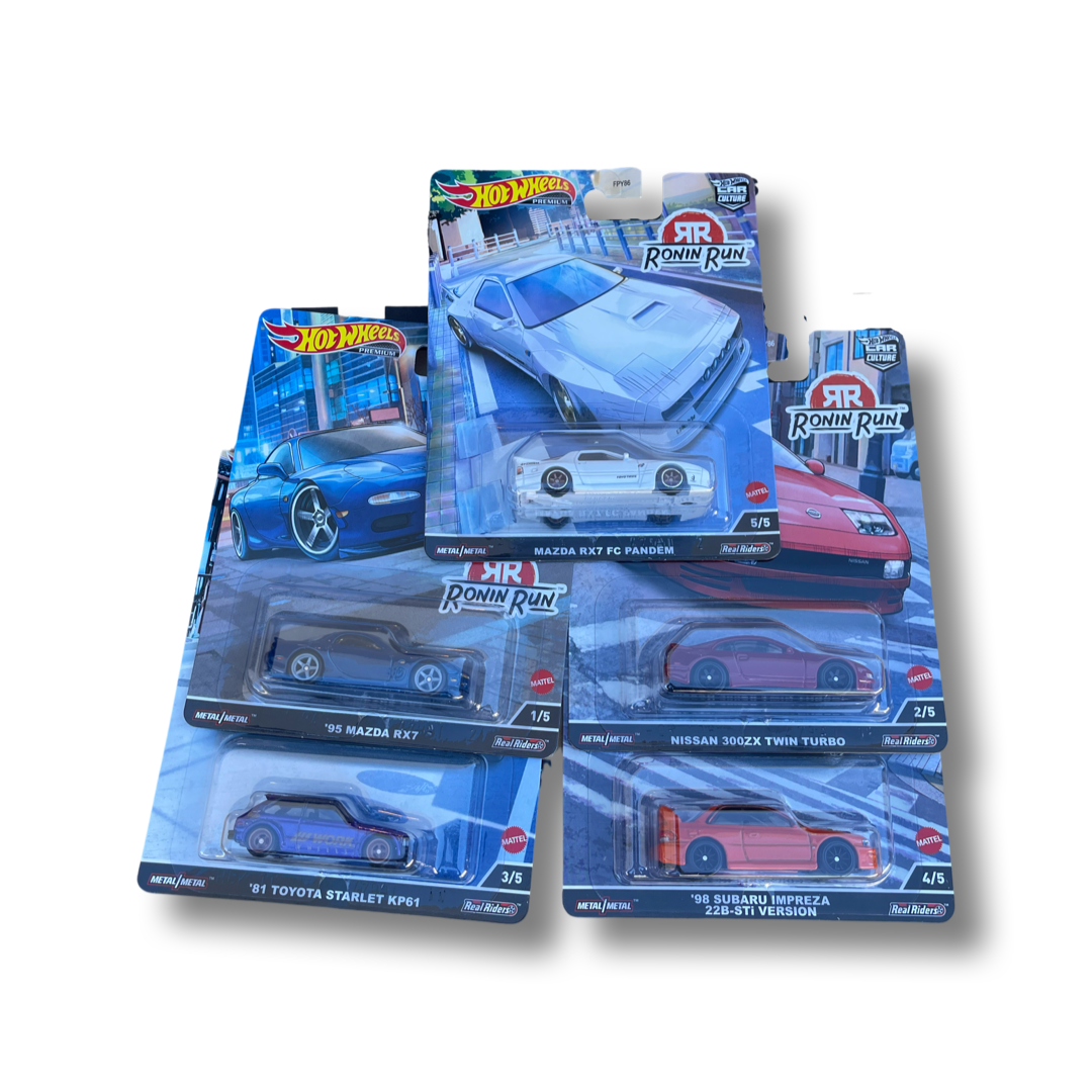 Hot Wheels 2022 Premium Car Culture Ronin Run Set Of 5