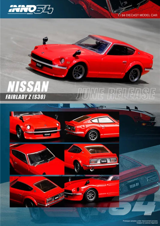 Inno64 1:64 Nissan Fairlady Z S30 Red