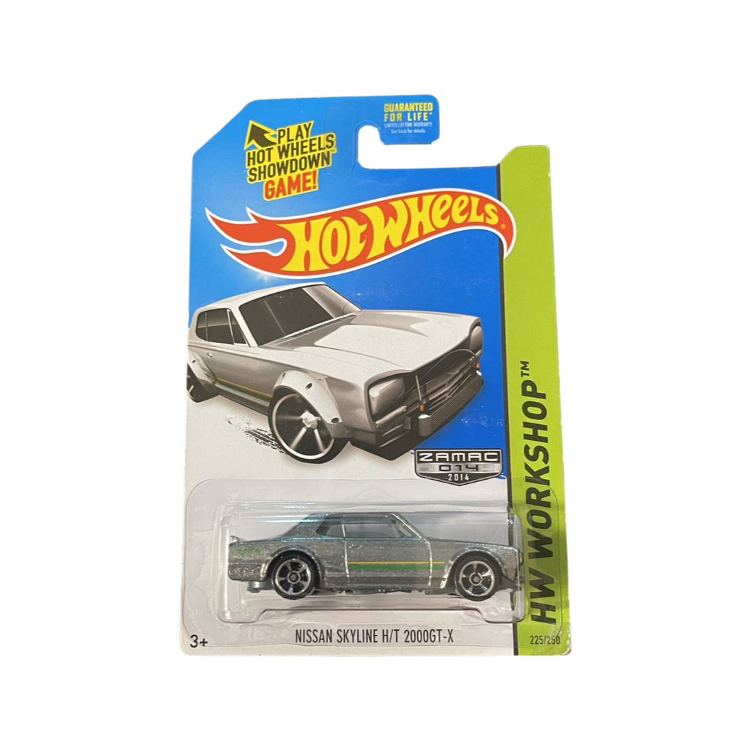 Hot Wheels 2014 Mainline Nissan Skyline H/T 2000GT-X Walmart Exclusive Zamac No Cage