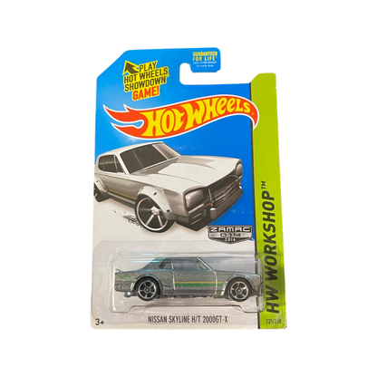 Hot Wheels 2014 Mainline Nissan Skyline H/T 2000GT-X Walmart Exclusive Zamac No Cage