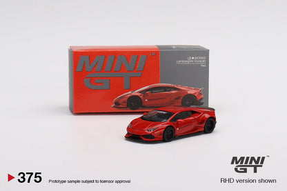 MiniGT 1:64 LB Works Lamborghini Huracan ver. 2 Red MiJo Exclusive #375