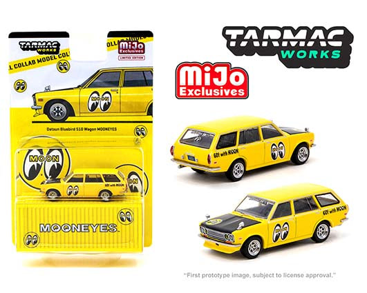 Tarmac Works 1:64 Datsun Bluebird 510 Wagon Mooneyes Special Limited Edition – Mijo Exclusive